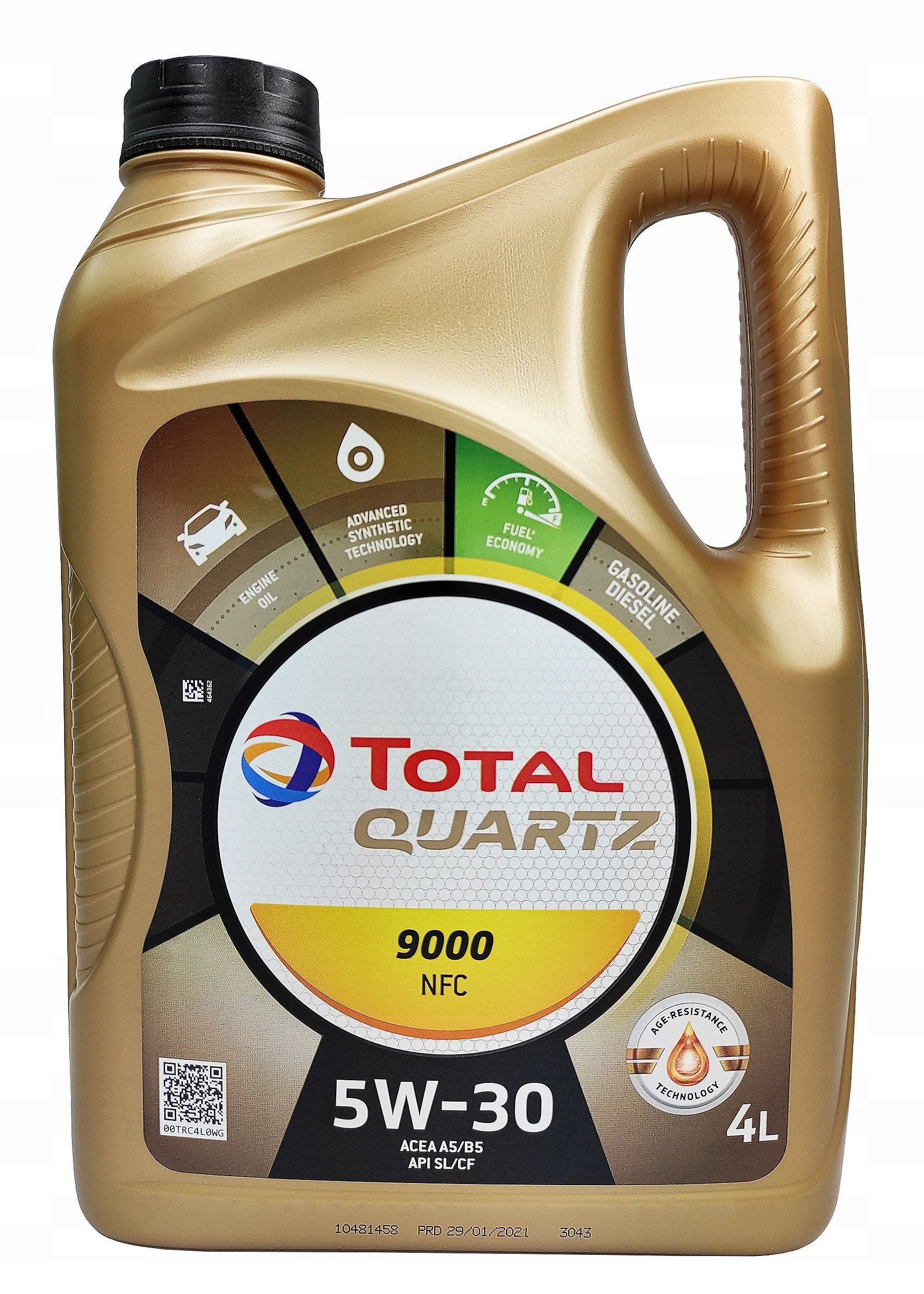 Олива моторна TOTAL QUARTZ 9000 NFC 5W30 4л